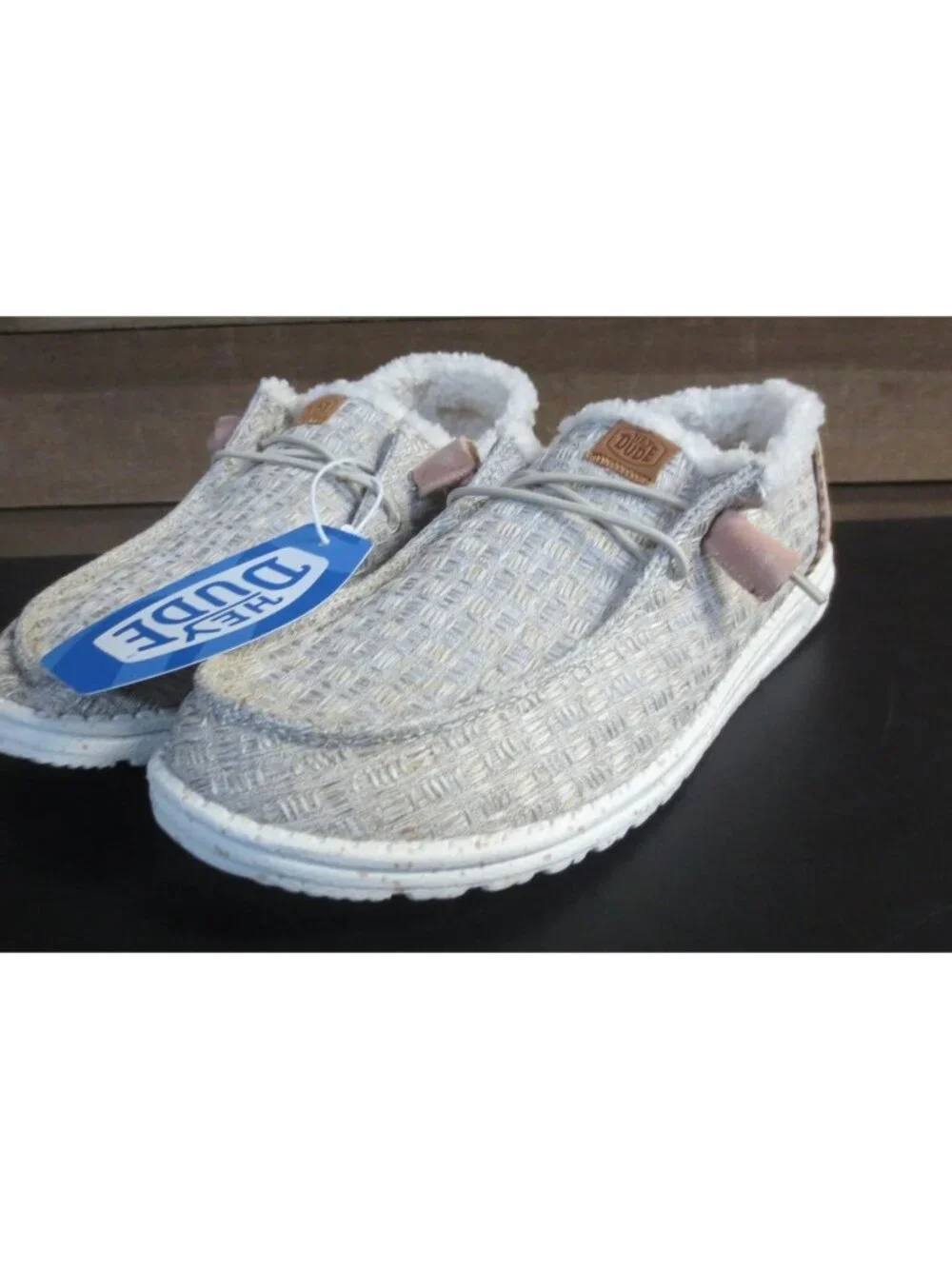 Hey Dude Ladies Wendy Warmth Slip on Shoes Natural Size 9 US New with Tag